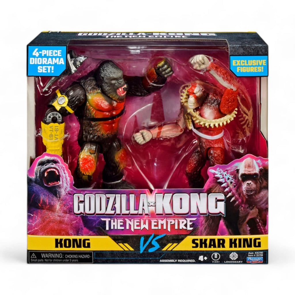 Godzilla x Kong The new Empire Action Figures: Kong vs Skar King - Fans Geek Store