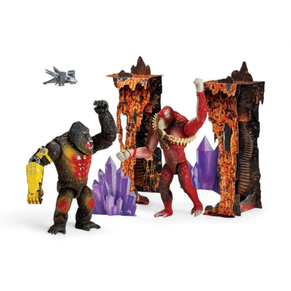 Godzilla x Kong The new Empire Action Figures: Kong vs Skar King - Fans Geek Store