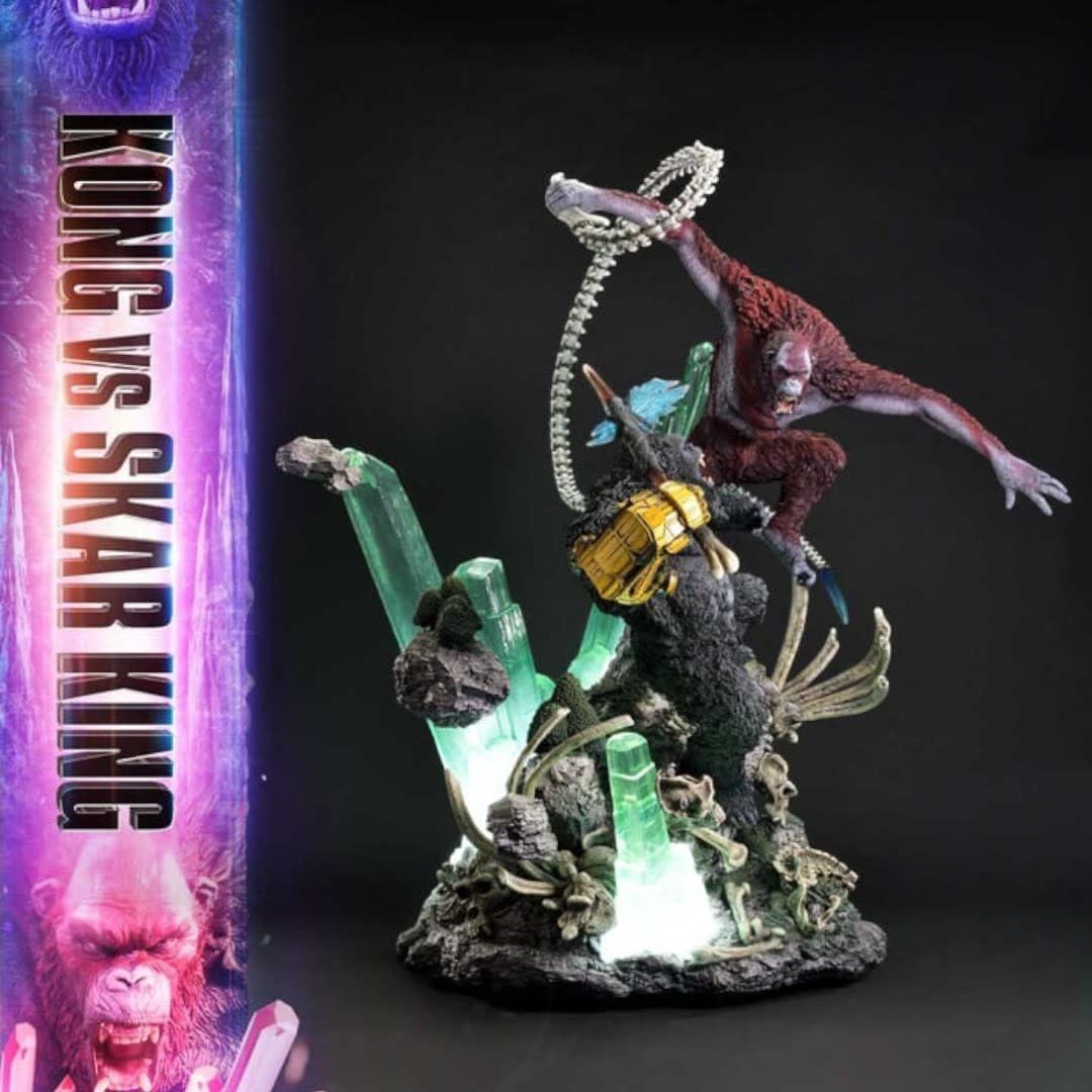 Godzilla x Kong: The New Empire Ultimate Diorama Masterline Series Statue Kong vs Skar King - Fans Geek Store