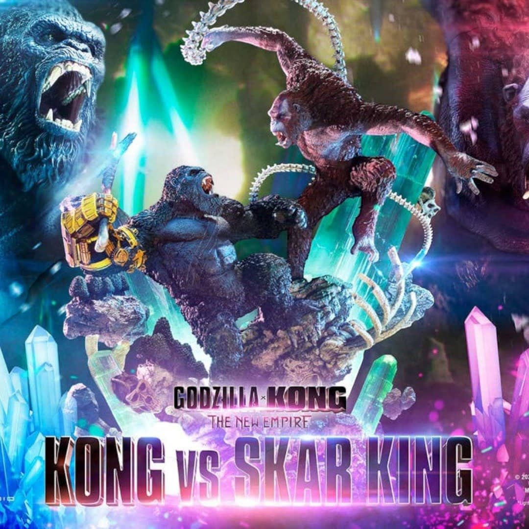 Godzilla x Kong: The New Empire Ultimate Diorama Masterline Series Statue Kong vs Skar King - Fans Geek Store