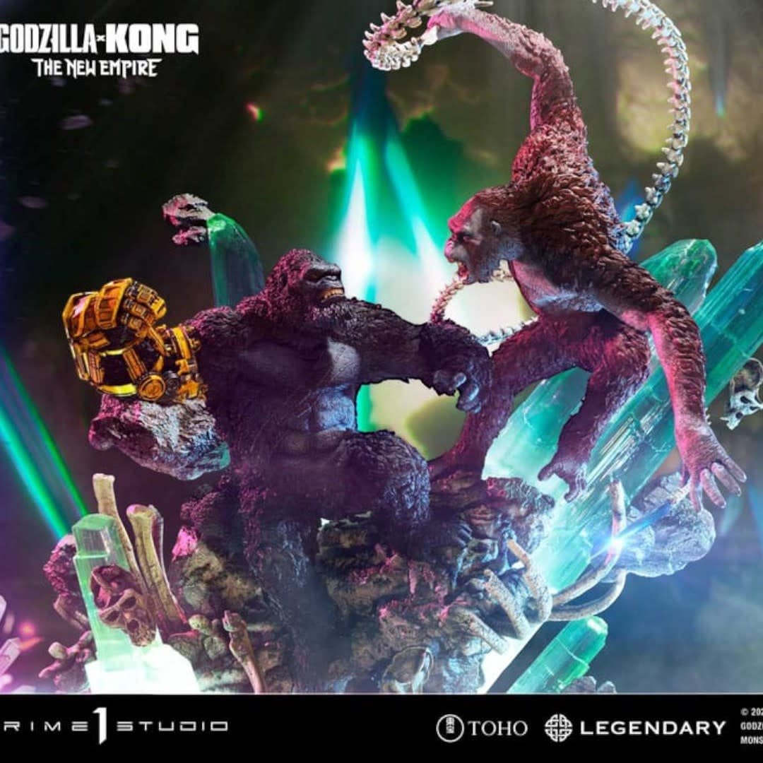 Godzilla x Kong: The New Empire Ultimate Diorama Masterline Series Statue Kong vs Skar King - Fans Geek Store