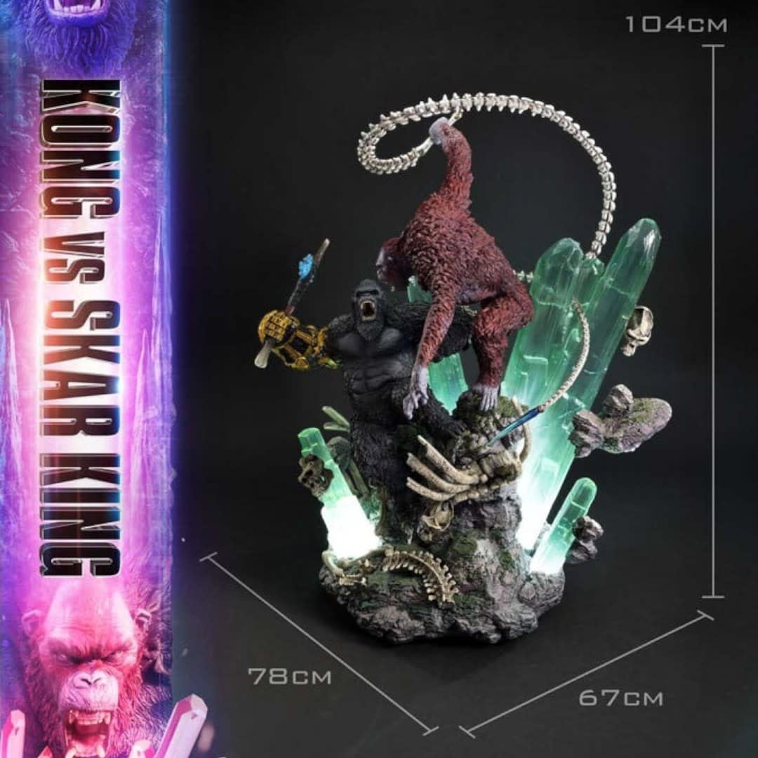 Godzilla x Kong: The New Empire Ultimate Diorama Masterline Series Statue Kong vs Skar King - Fans Geek Store