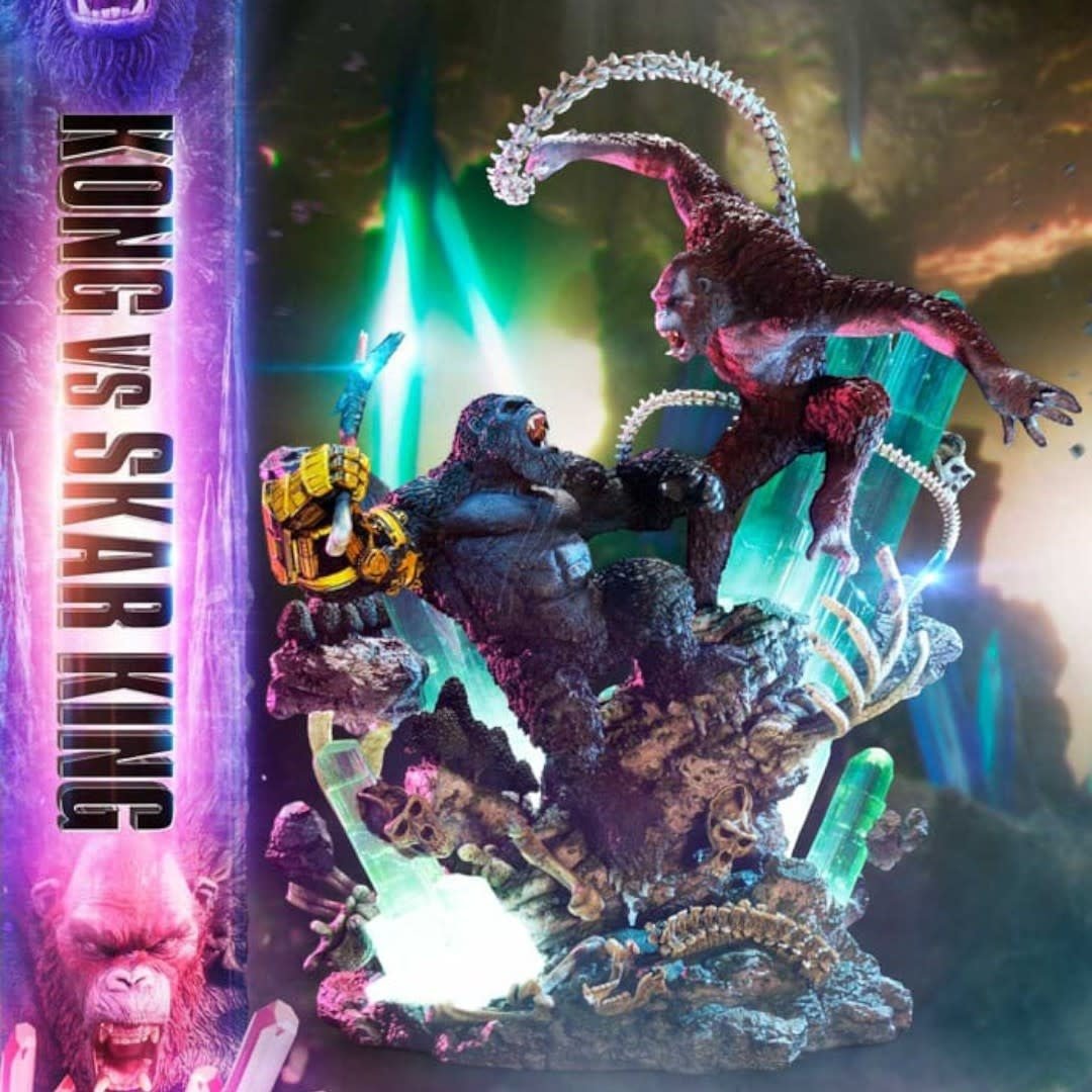 Godzilla x Kong: The New Empire Ultimate Diorama Masterline Series Statue Kong vs Skar King - Fans Geek Store