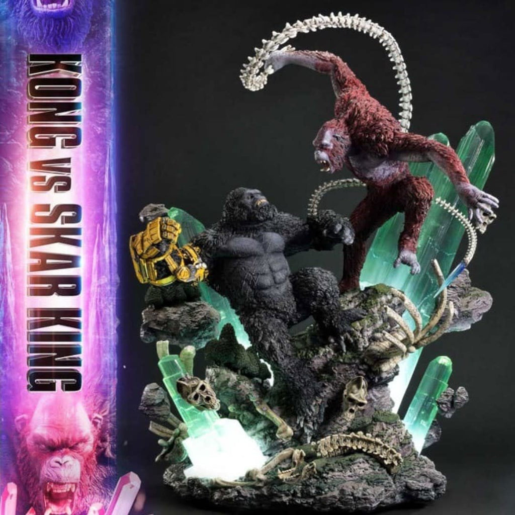 Godzilla x Kong: The New Empire Ultimate Diorama Masterline Series Statue Kong vs Skar King Bonus Version - Fans Geek Store