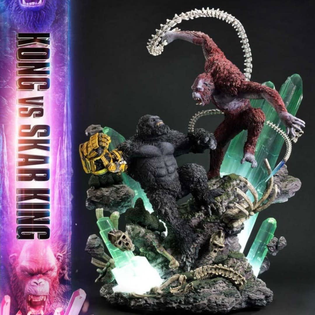 Godzilla x Kong: The New Empire Ultimate Diorama Masterline Series Statue Kong vs Skar King Bonus Version - Fans Geek Store