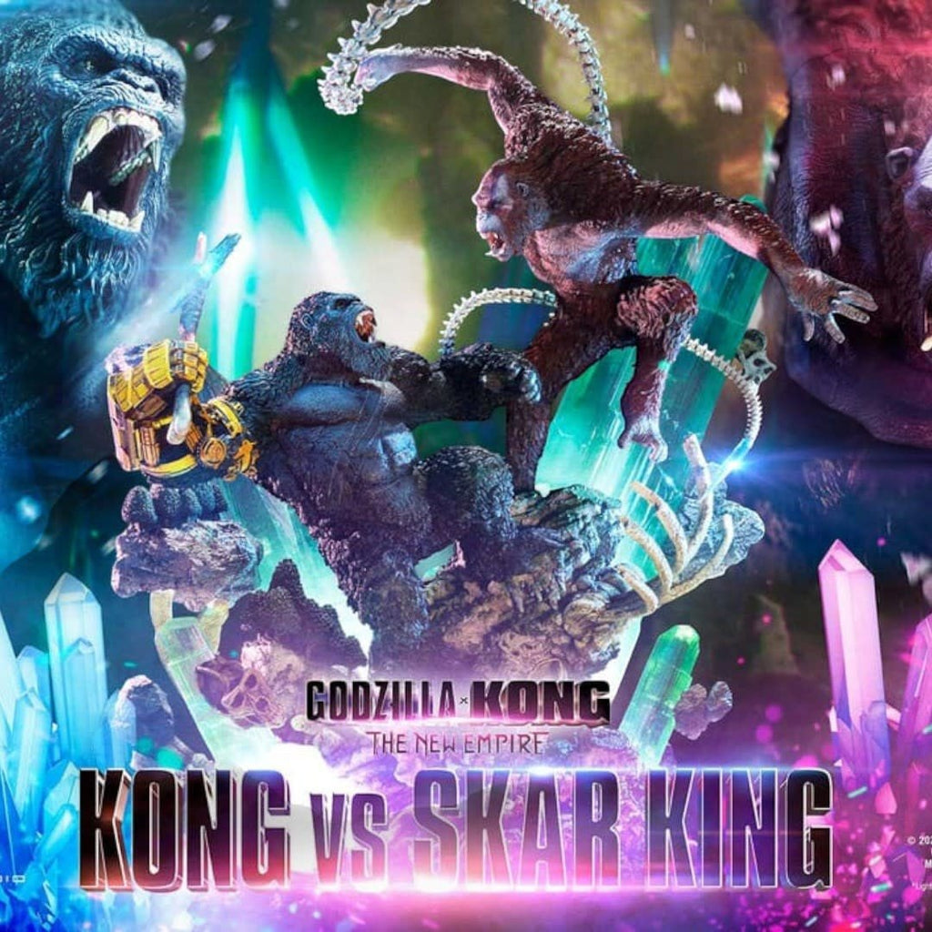 Godzilla x Kong: The New Empire Ultimate Diorama Masterline Series Statue Kong vs Skar King Bonus Version - Fans Geek Store