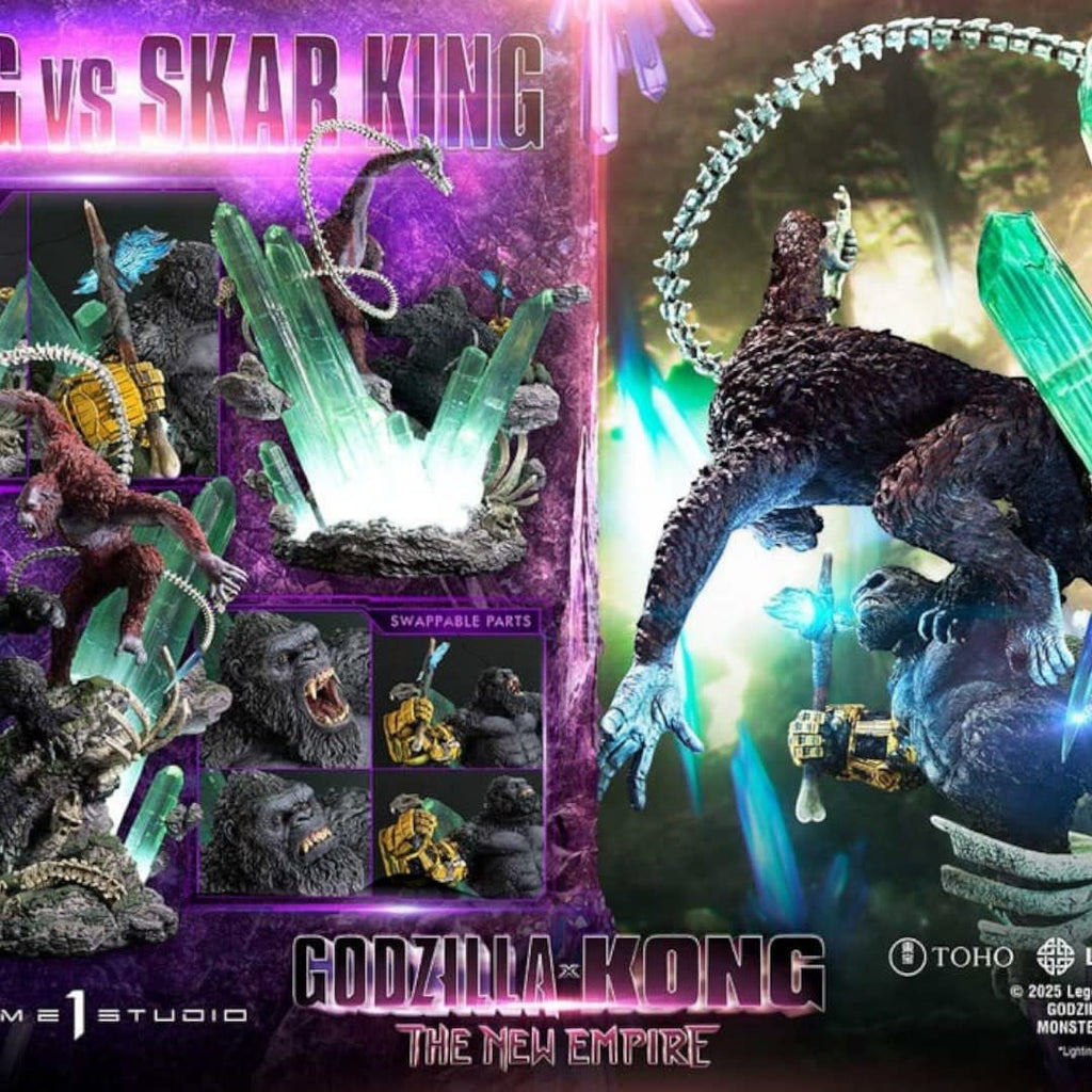 Godzilla x Kong: The New Empire Ultimate Diorama Masterline Series Statue Kong vs Skar King - Fans Geek Store