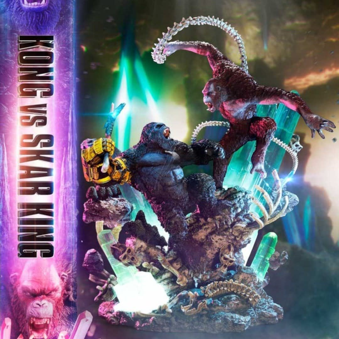 Godzilla x Kong: The New Empire Ultimate Diorama Masterline Series Statue Kong vs Skar King Bonus Version - Fans Geek Store