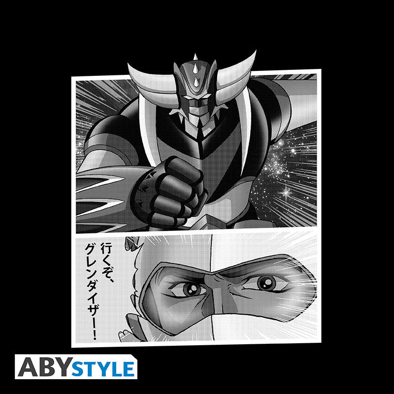 Grendizer T-shirt Unisex Grendizer & Duke Fleed Katoen Zwart