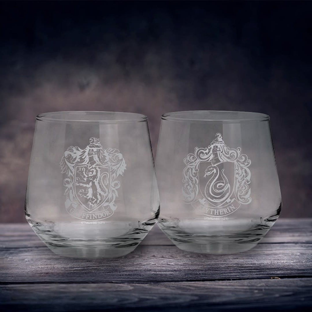 HARRY POTTER - 2 Glass Set Gryffindor & Slytherin - Fans Geek Store