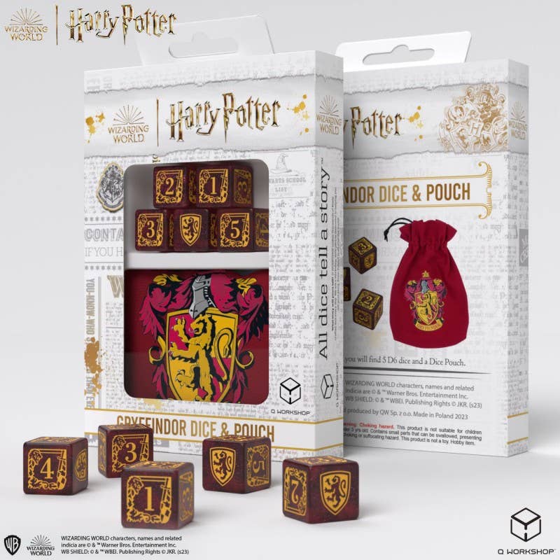 Harry Potter Gryffindor dobbelstenen en etui - Fans Geek Storeproduct_typeCardshouse