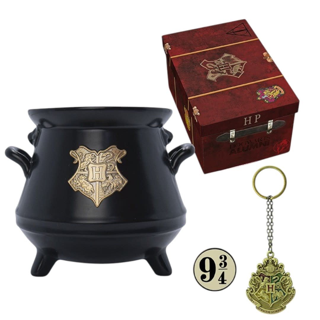 HARRY POTTER - Pck premium 3D mug+3D Keychain+Pin Hogwarts' suitcase - Fans Geek Store