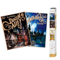 HARRY POTTER - Set 2 Posters Chibi 52x38 - Retro Hogwarts&Diagon - Fans Geek Store