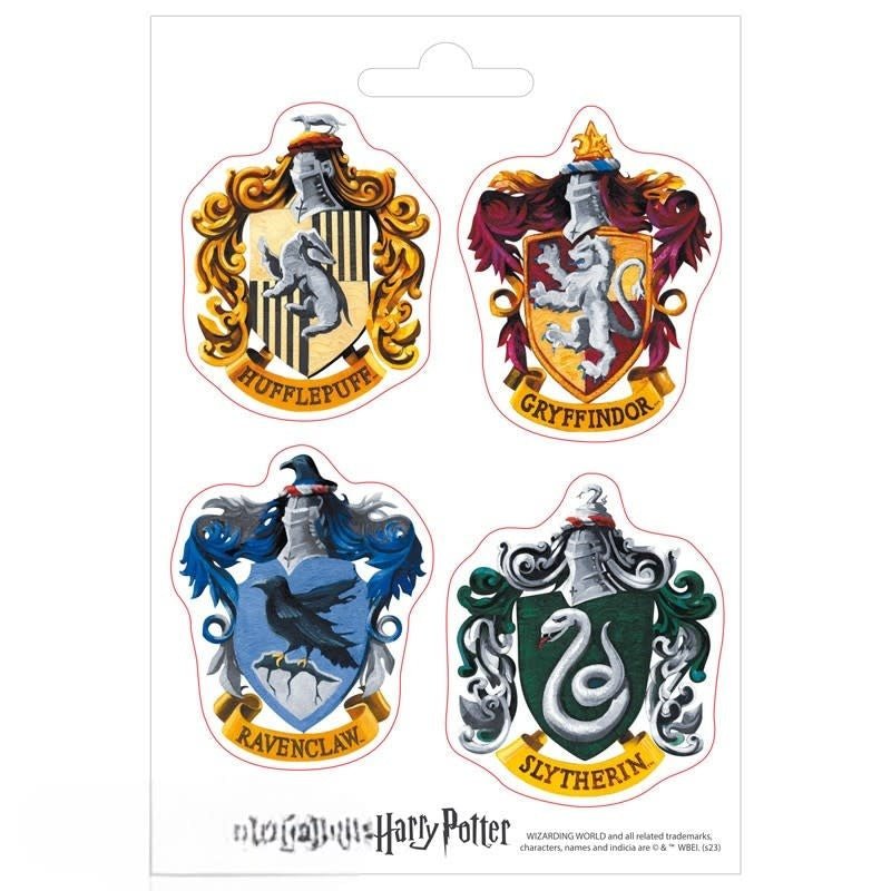 HARRY POTTER - Stickers - 16x11cm/ 2 sheets - Hogwarts Houses - Fans Geek Store