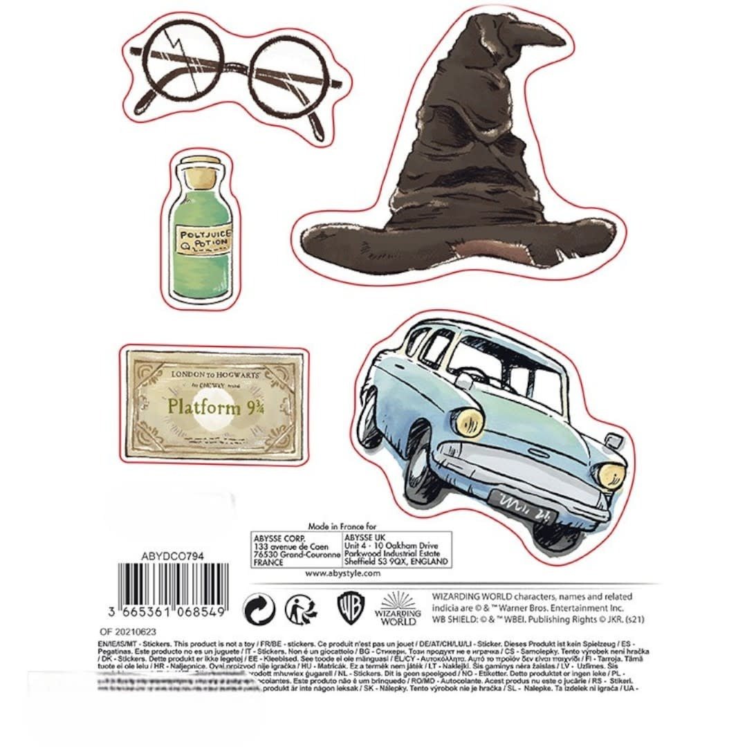 HARRY POTTER - Stickers - 16x11cm/ 2 sheets - Magical Objects - Fans Geek Store