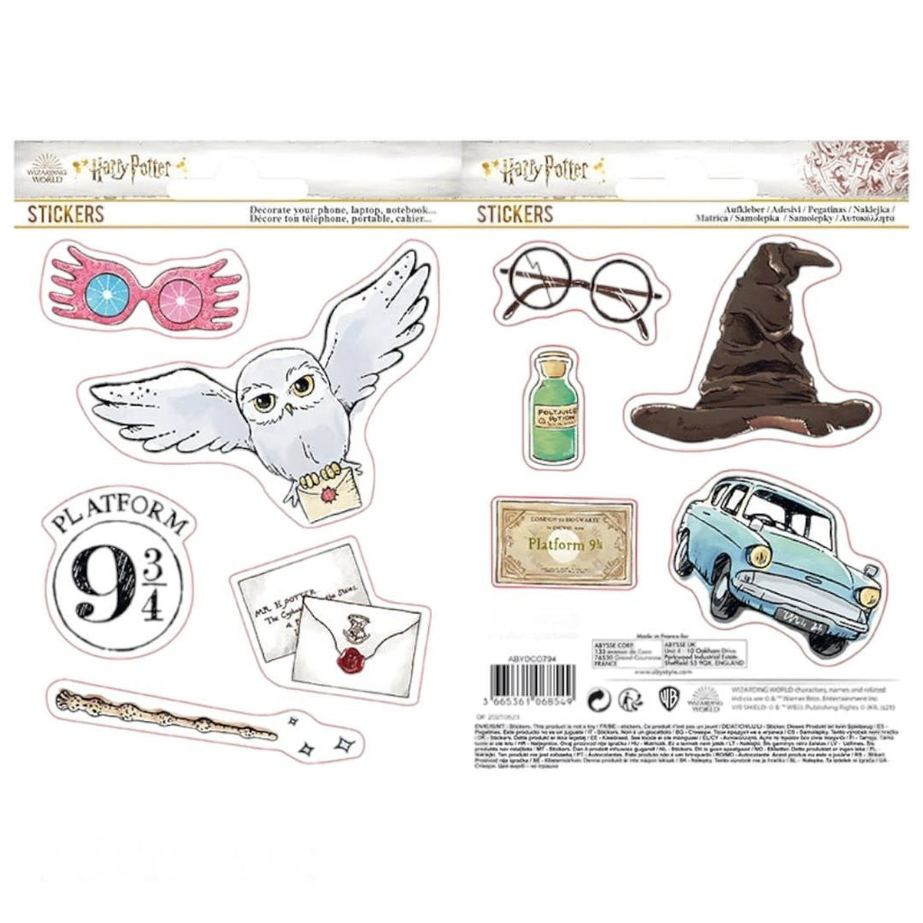 HARRY POTTER - Stickers - 16x11cm/ 2 sheets - Magical Objects - Fans Geek Store