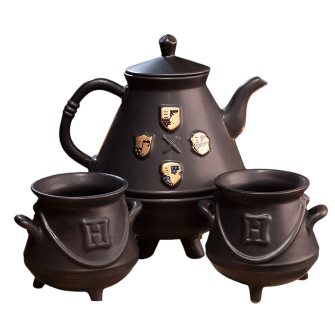 HARRY POTTER - Teapot - with Hogwarts cauldrons set - Fans Geek Store