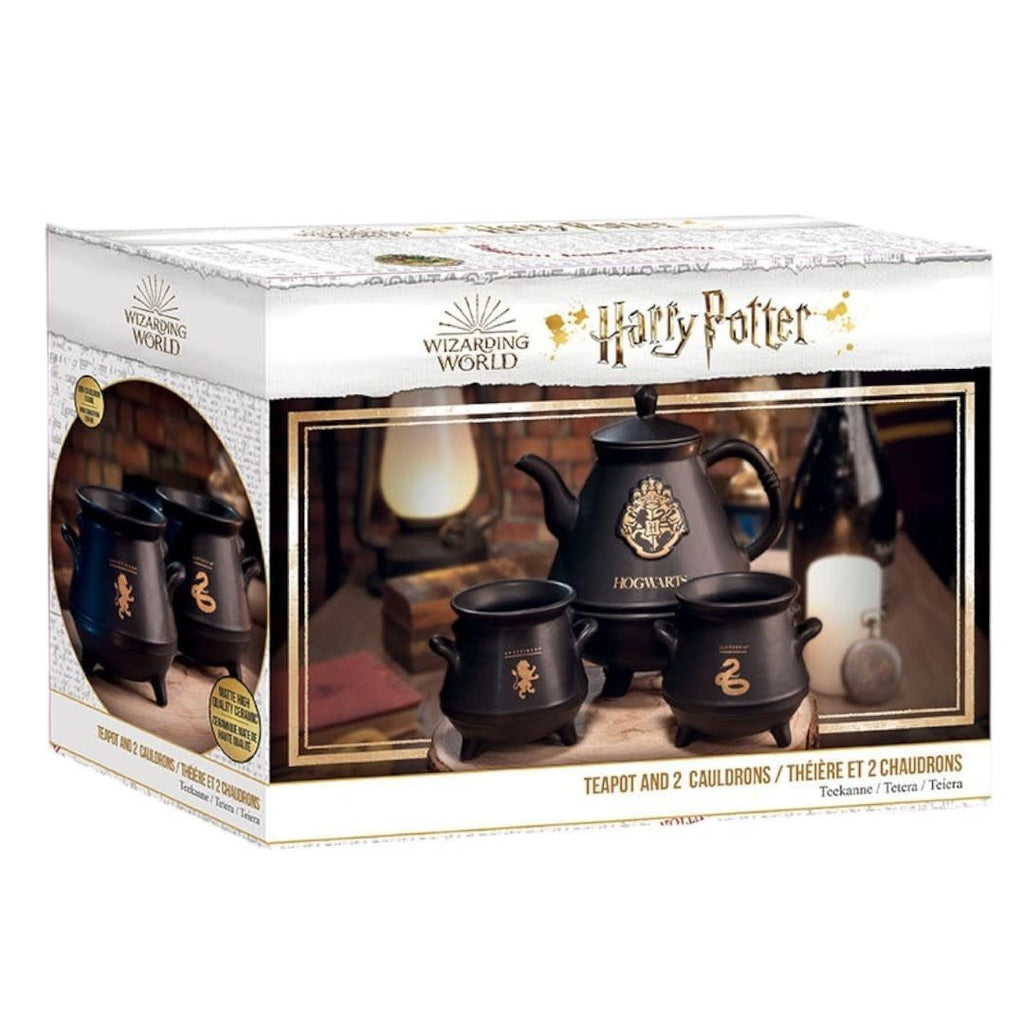 HARRY POTTER - Teapot - with Hogwarts cauldrons set - Fans Geek Store