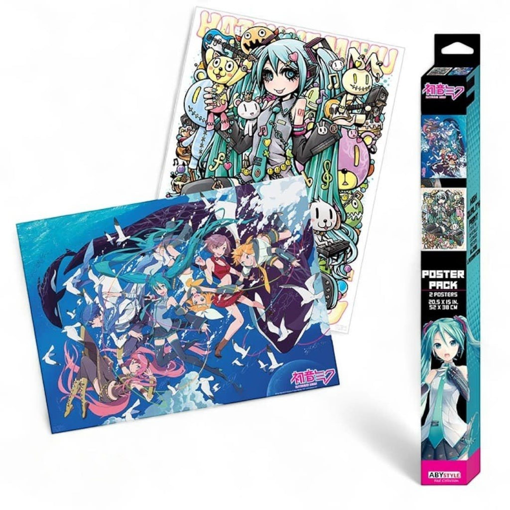 HATSUNE MIKU - Set 2 Posters Chibi 52x38 - Series 2 - Fans Geek Store