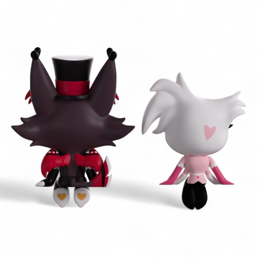 Hazbin Hotel Vinyl Figures Angel Dust & Husk Monitor Buddiez - Fans Geek Store