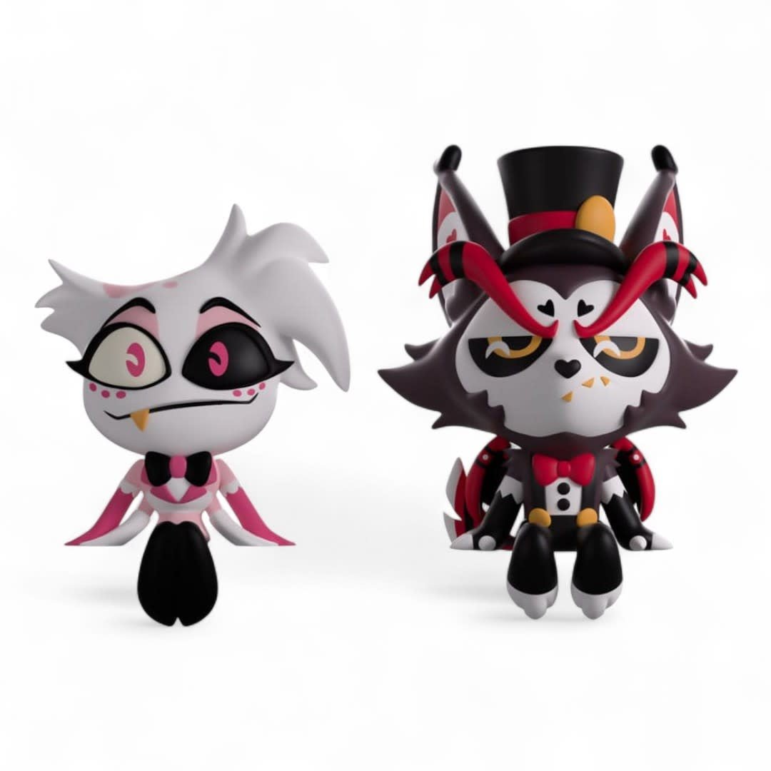 Hazbin Hotel Vinyl Figures Angel Dust & Husk Monitor Buddiez - Fans Geek Store