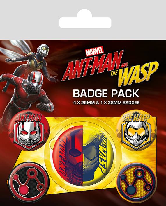 Marvel: Ant - Man and The Wasp Badge pack - Fans Geek Store