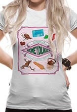 Harry Potter: Honeydukes Fitted T-shirt - White - Fans Geek Store