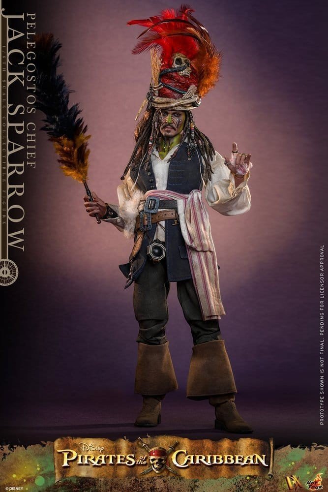 Hot Toys Movie Masterpiece Action Figure Pelegostos Chief Jack Sparrow 30 cm - Pre-Order - Fans Geek Storeproduct_typeHot Toys