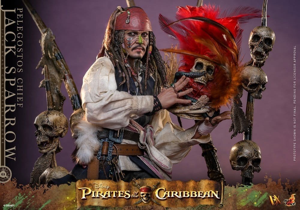 Hot Toys Movie Masterpiece Action Figure Pelegostos Chief Jack Sparrow 30 cm - Pre-Order - Fans Geek Storeproduct_typeHot Toys