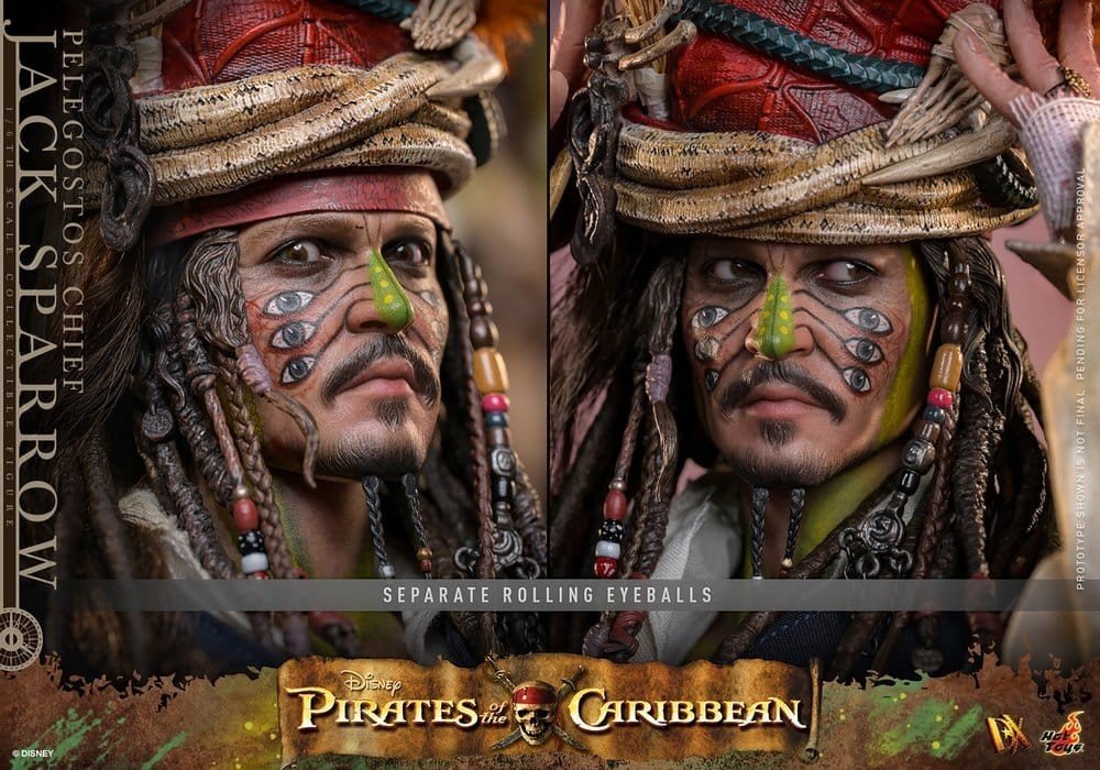 Hot Toys Movie Masterpiece Action Figure Pelegostos Chief Jack Sparrow 30 cm - Pre-Order - Fans Geek Storeproduct_typeHot Toys