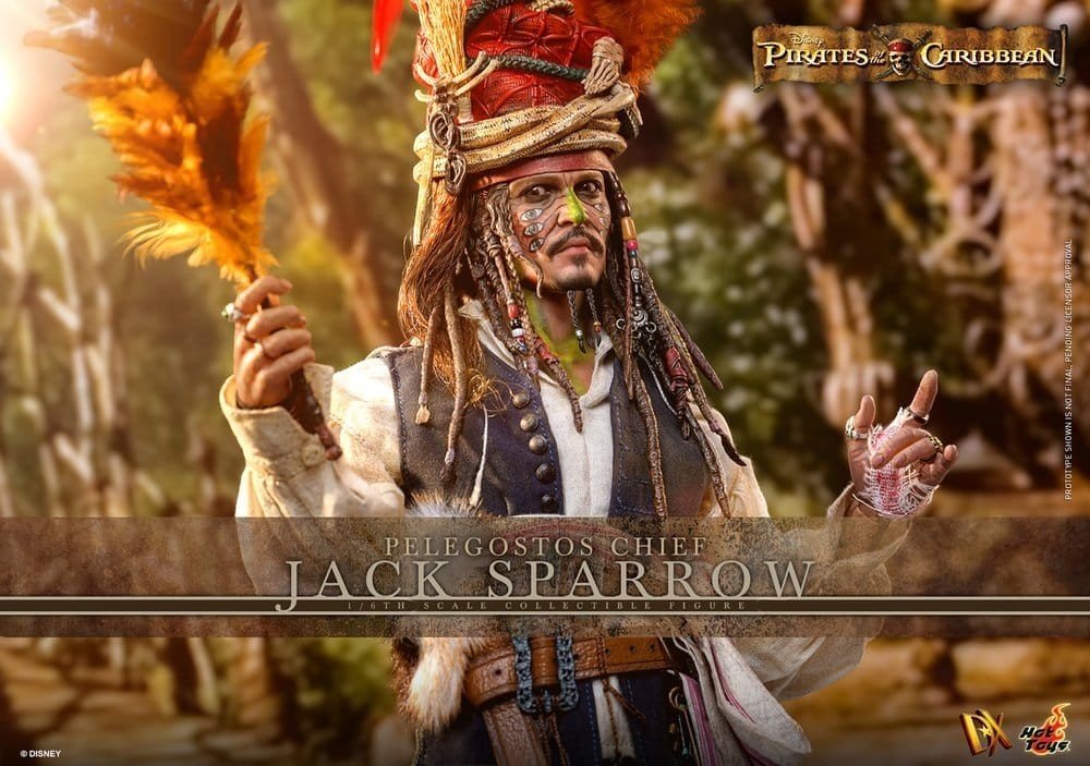 Hot Toys Movie Masterpiece Action Figure Pelegostos Chief Jack Sparrow 30 cm - Pre-Order - Fans Geek Storeproduct_typeHot Toys