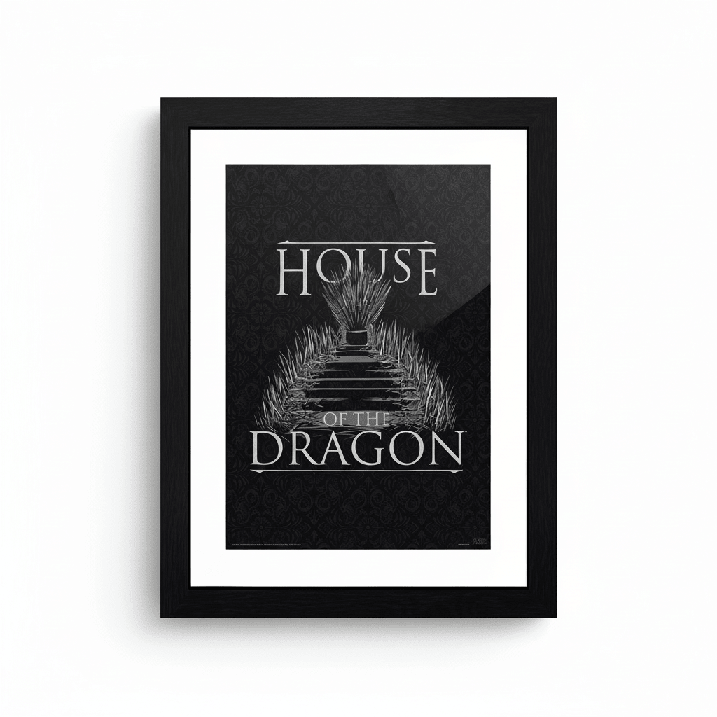 House of the Dragon Iron Throne ingelijste poster - Fans Geek Storeproduct_type#ABYstyle