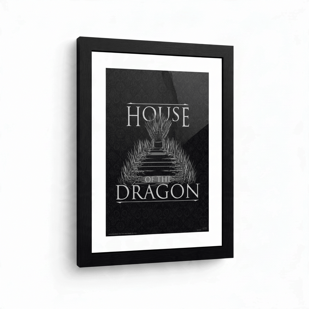 House of the Dragon Iron Throne ingelijste poster - Fans Geek Storeproduct_type#ABYstyle