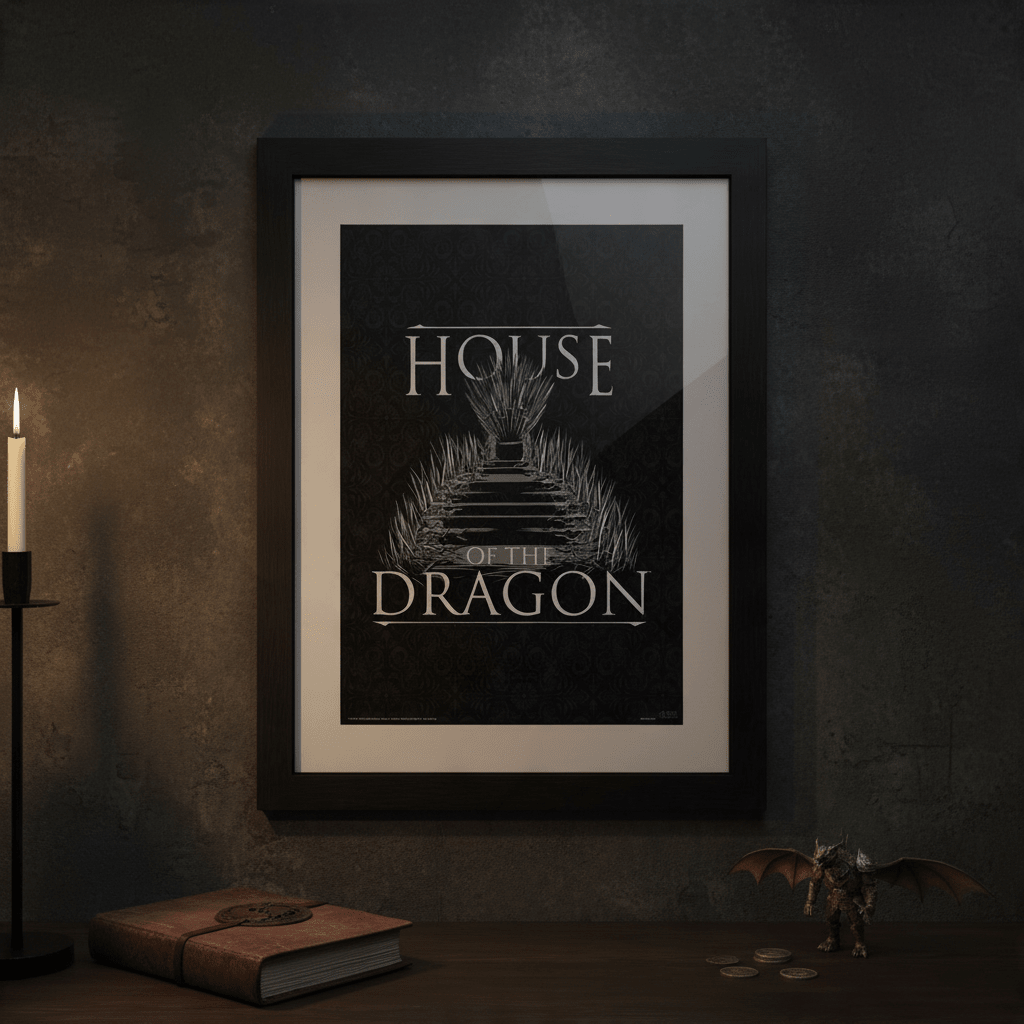House of the Dragon Iron Throne ingelijste poster - Fans Geek Storeproduct_type#ABYstyle