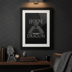 House of the Dragon Iron Throne ingelijste poster - Fans Geek Storeproduct_type#ABYstyle