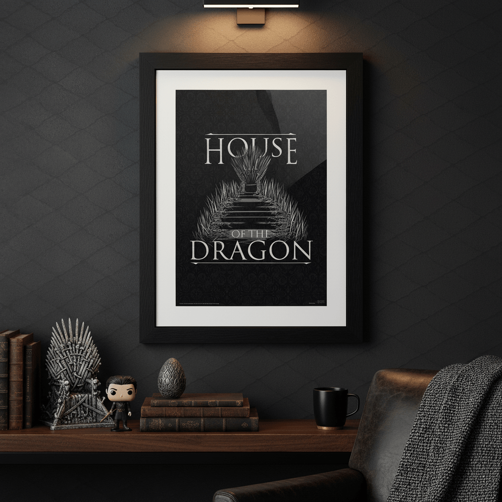 House of the Dragon Iron Throne ingelijste poster - Fans Geek Storeproduct_type#ABYstyle