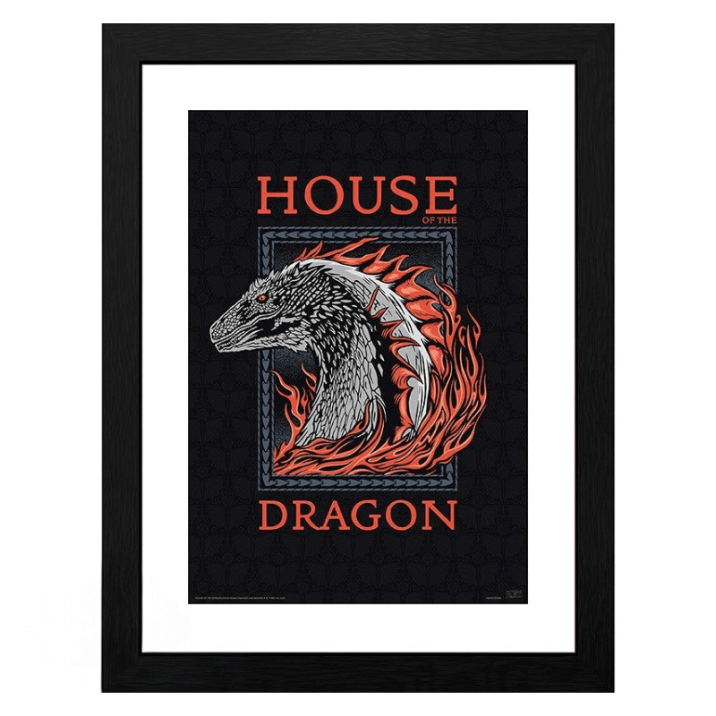 House of the Dragon Red Dragon ingelijste poster - Fans Geek Storeproduct_type#ABYstyle