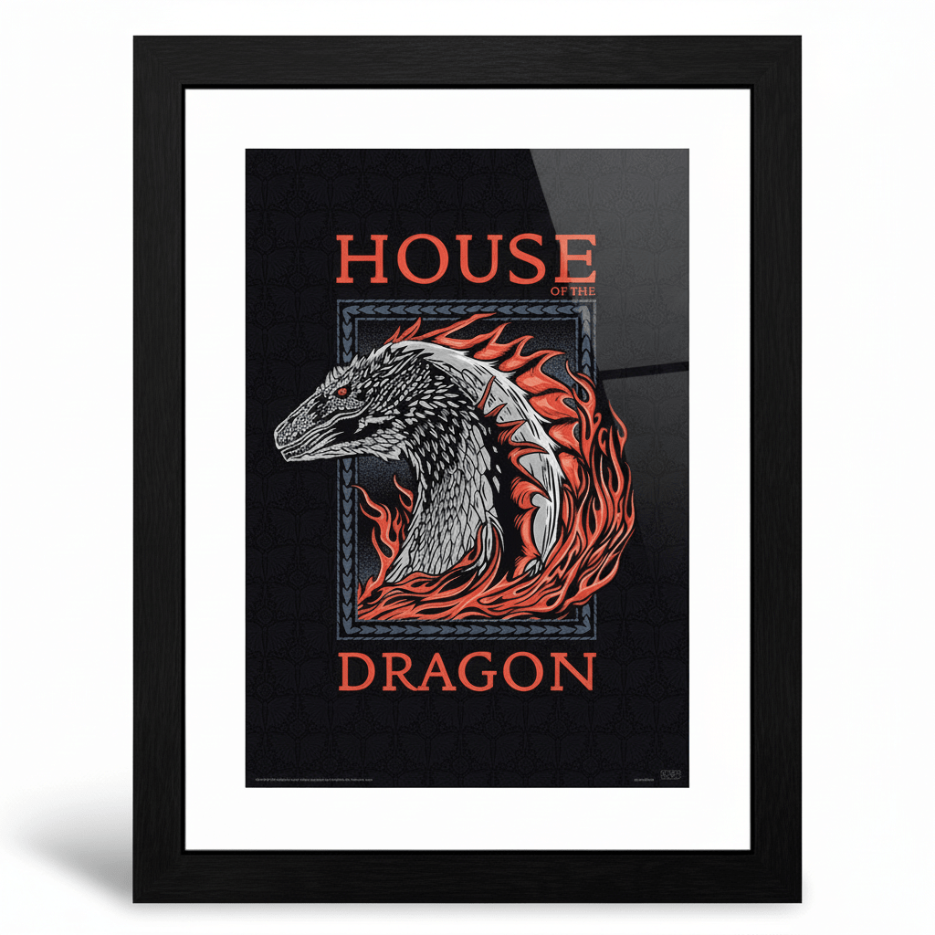 House of the Dragon Red Dragon ingelijste poster - Fans Geek Storeproduct_type#ABYstyle