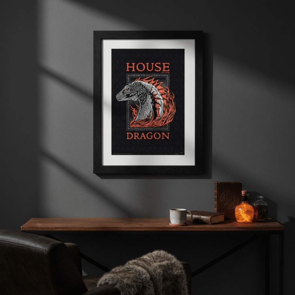 House of the Dragon Red Dragon ingelijste poster - Fans Geek Storeproduct_type#ABYstyle