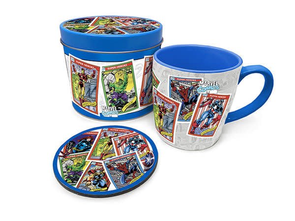 Marvel Retro Collectors Cards - Metal Tin Gift Set - Fans Geek Store