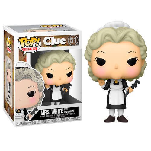 Pop! Retro Toys: Clue - Mrs. White with Wrench - Fans Geek Store