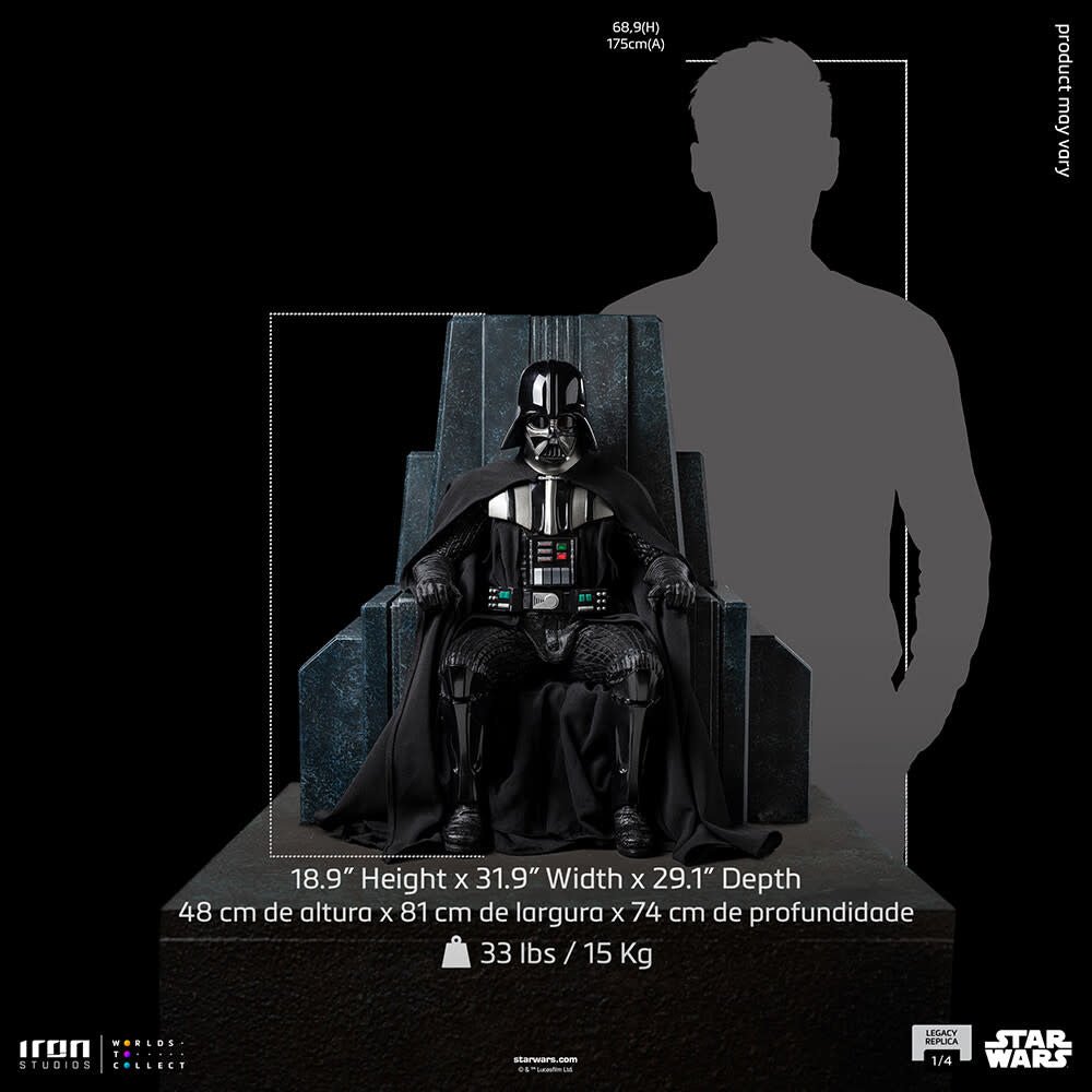 Star Wars: Obi - Wan Kenobi - Darth Vader on Throne Legacy Replica 1:4 Scale Statue - Fans Geek Store