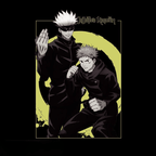 Itadori & Gojo uniseks T-shirt – Jujutsu Kaisen zwart - Fans Geek Storeproduct_type#ABYstyle