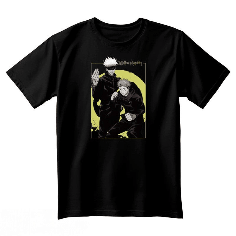 Itadori & Gojo uniseks T-shirt – Jujutsu Kaisen zwart - Fans Geek Storeproduct_type#ABYstyle