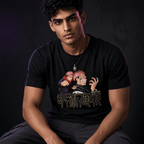Itadori & Sukuna uniseks T-shirt – Jujutsu Kaisen zwart - Fans Geek Storeproduct_type#ABYstyle