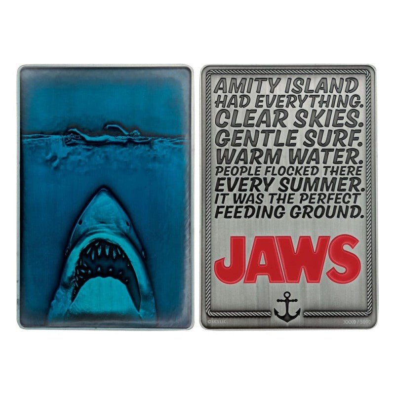Jaws 50th Anniversary Poster Ingot - Limited Edition 9 cm - Fans Geek Storeproduct_typeFaNaTtik