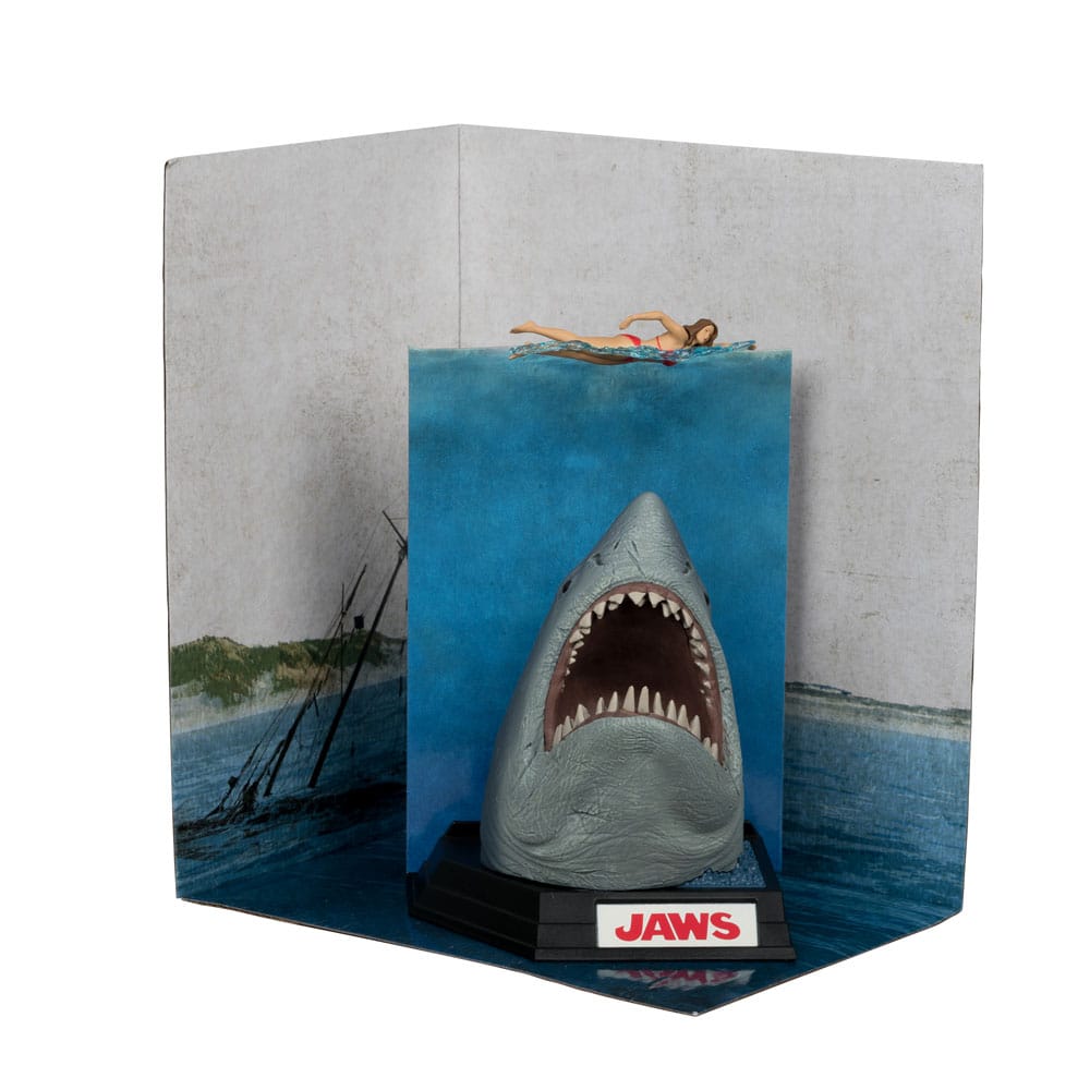 Jaws Movie Maniacs PVC Statue Jaws (50 aniversario) 16 cm - Fans Geek Storeproduct_typeheo