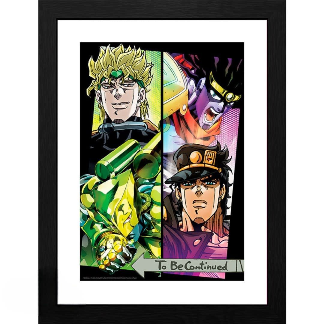 JOJO'S BIZARRE ADVENTURE - Framed print "Dio & Jotaro" (30x40) - Fans Geek Store