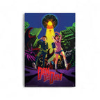 DAN DA DAN - Framed print "Cow abduction" (30x40) - Fans Geek Store