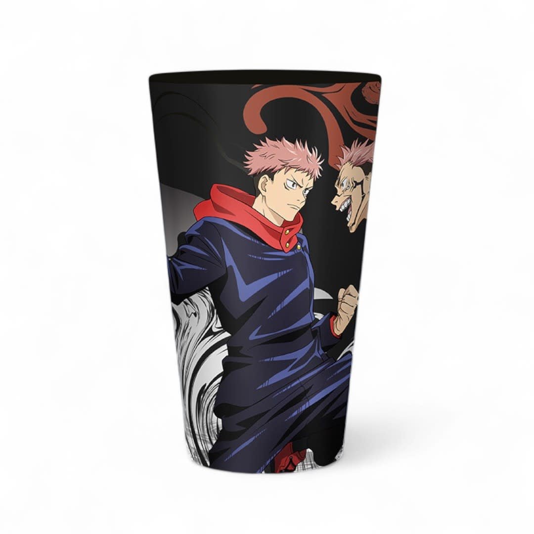 JUJUTSU KAISEN - Large Glass - 400ml - Itadori vs Sukuna - Fans Geek Store
